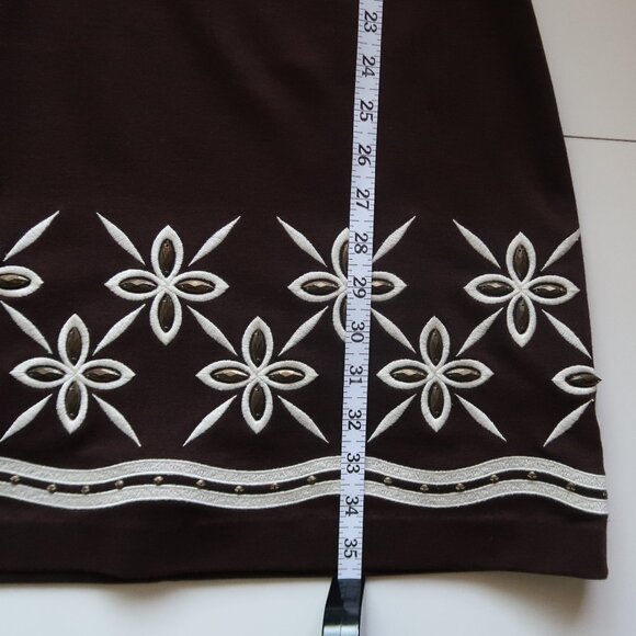 Laundry by Shelli Shelli Segal Sleeveless Fit & Flare Dress Embroidered Beaded 4 - Picture 10 of 14